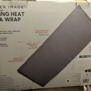 Sharper Image Calming Heat Sauna Wrap infrared Detox portable Spa NIB SEALED